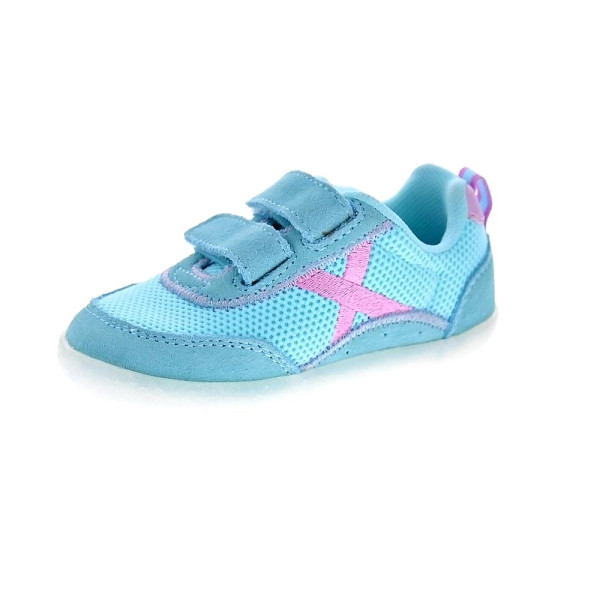 Zapatillas Munich zapatos Niña modelo Baby Koda 22 Barefoot Verde Velcro