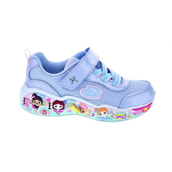 Zapatillas Skechers zapatos Niña modelo Play Scene Plata 