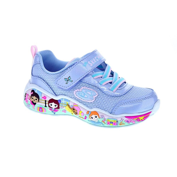 Zapatillas Skechers zapatos Niña modelo Play Scene Plata 