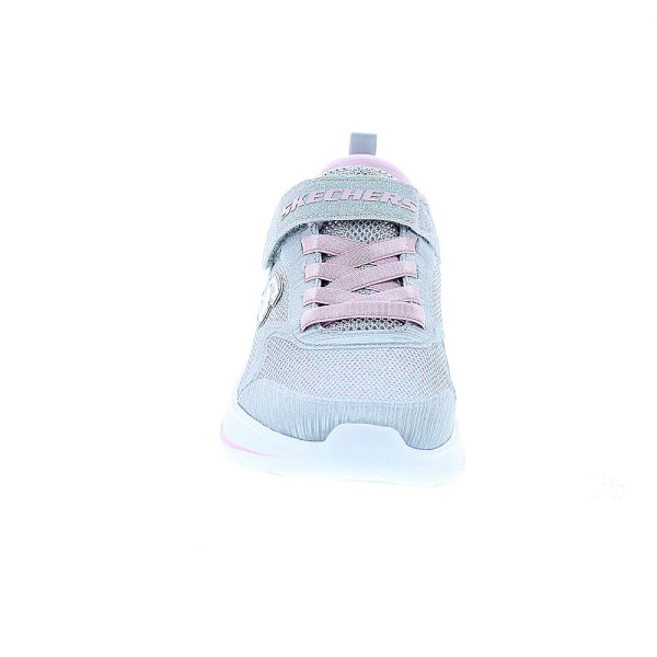 Zapatillas Skechers zapatos Niña modelo Wave 92 Gris Velcro