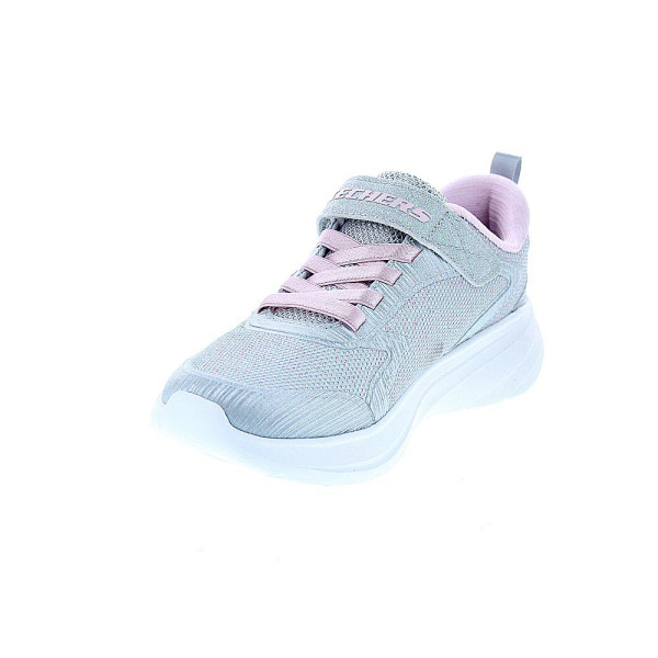 Zapatillas Skechers zapatos Niña modelo Wave 92 Gris Velcro