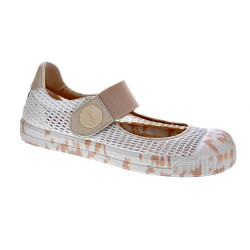 Bailarinas Duuo zapatos Mujer modelo Col Marie Barefoot Net 02 Beige Velcro 2