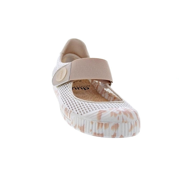 Bailarinas Duuo zapatos Mujer modelo Col Marie Barefoot Net 02 Beige Velcro