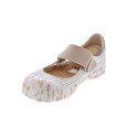 Bailarinas Duuo zapatos Mujer modelo Col Marie Barefoot Net 02 Beige Velcro