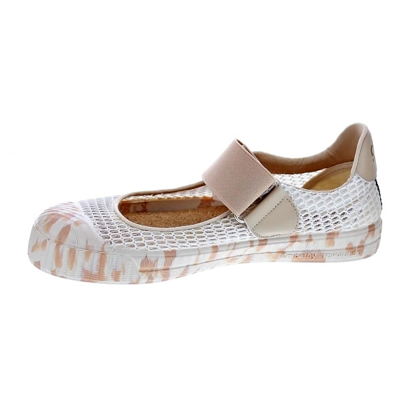 Bailarinas Duuo zapatos Mujer modelo Col Marie Barefoot Net 02 Beige Velcro