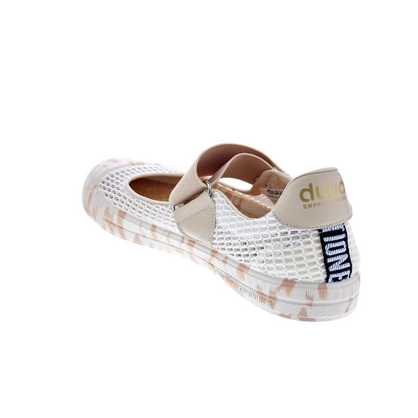 Bailarinas Duuo zapatos Mujer modelo Col Marie Barefoot Net 02 Beige Velcro