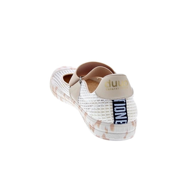 Bailarinas Duuo zapatos Mujer modelo Col Marie Barefoot Net 02 Beige Velcro