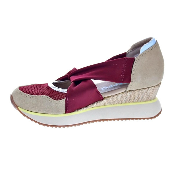 Sandalias Gioseppo zapatos Mujer modelo Sagai Rojo Elástico