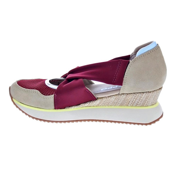 Sandalias Gioseppo zapatos Mujer modelo Sagai Rojo Elástico