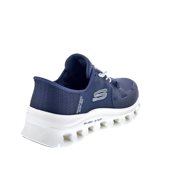 Zapatillas Skechers zapatos Hombre modelo Glide Step Slip-ins Azul Elástico