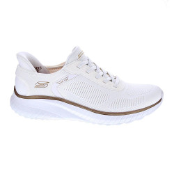 Zapatillas Skechers zapatos Mujer modelo Bobs Sport Chaos Slip-ins Blanco Elástico