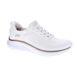 Zapatillas Skechers zapatos Mujer modelo Bobs Sport Chaos Slip-ins Blanco Elástico 2