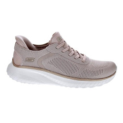 Zapatillas Skechers zapatos Mujer modelo Bobs Squad Slip-ins Beige Elástico