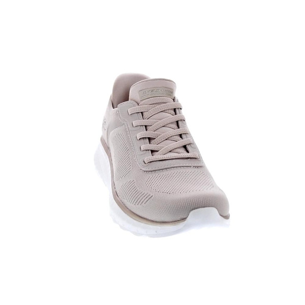 Zapatillas Skechers zapatos Mujer modelo Bobs Squad Slip-ins Beige Elástico
