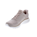 Zapatillas Skechers zapatos Mujer modelo Bobs Squad Slip-ins Beige Elástico
