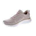 Zapatillas Skechers zapatos Mujer modelo Bobs Squad Slip-ins Beige Elástico