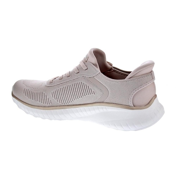 Zapatillas Skechers zapatos Mujer modelo Bobs Squad Slip-ins Beige Elástico