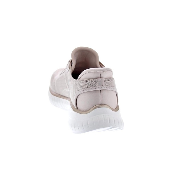 Zapatillas Skechers zapatos Mujer modelo Bobs Squad Slip-ins Beige Elástico