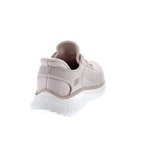 Zapatillas Skechers zapatos Mujer modelo Bobs Squad Slip-ins Beige Elástico