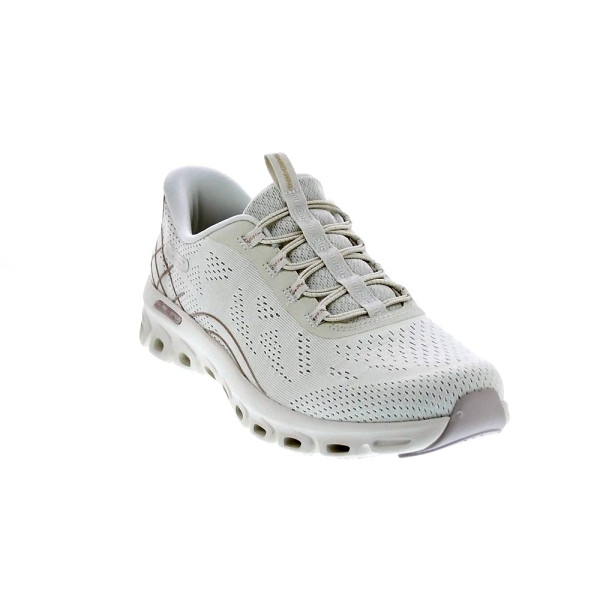 Zapatillas Skechers zapatos Mujer modelo Glide Step Slip-ins Beige Elástico
