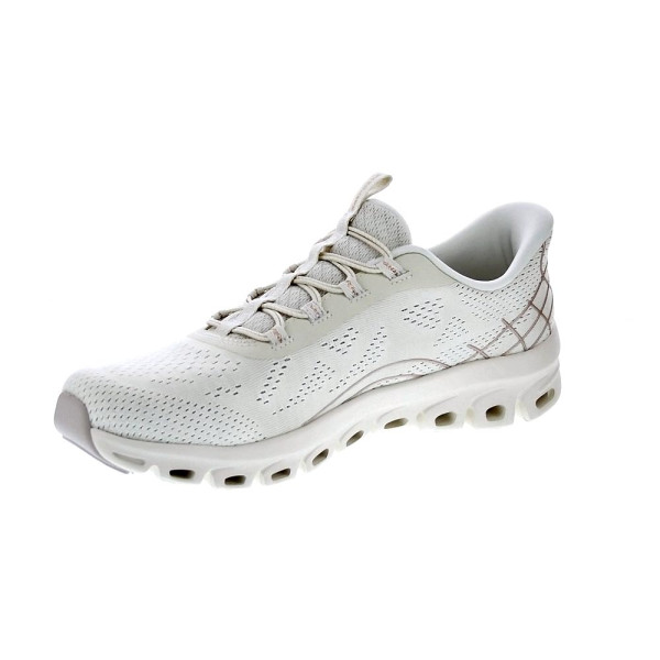 Zapatillas Skechers zapatos Mujer modelo Glide Step Slip-ins Beige Elástico