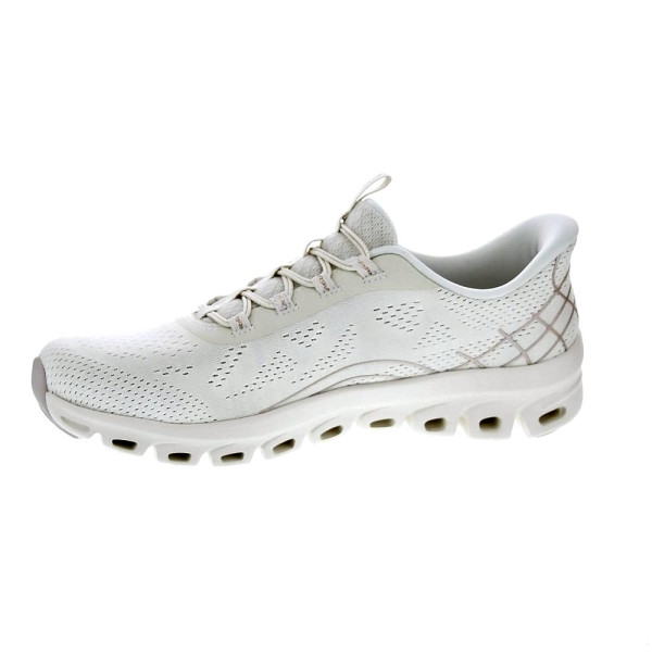 Zapatillas Skechers zapatos Mujer modelo Glide Step Slip-ins Beige Elástico