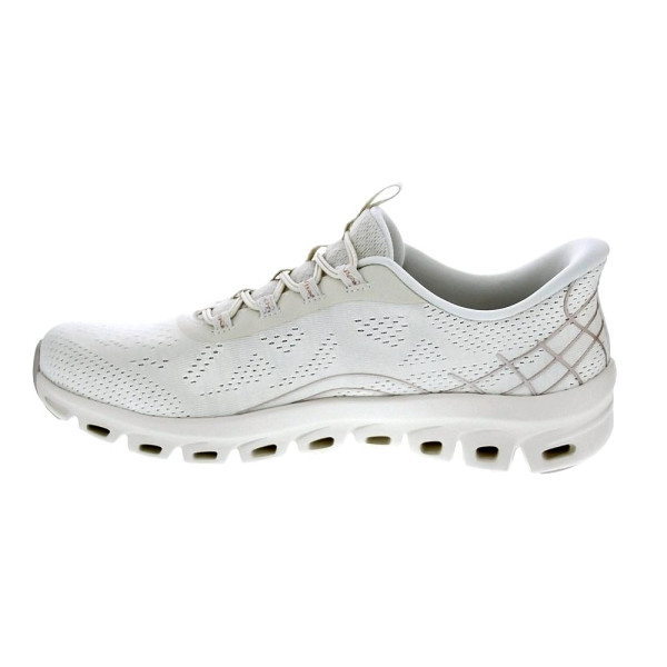 Zapatillas Skechers zapatos Mujer modelo Glide Step Slip-ins Beige Elástico
