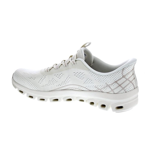 Zapatillas Skechers zapatos Mujer modelo Glide Step Slip-ins Beige Elástico