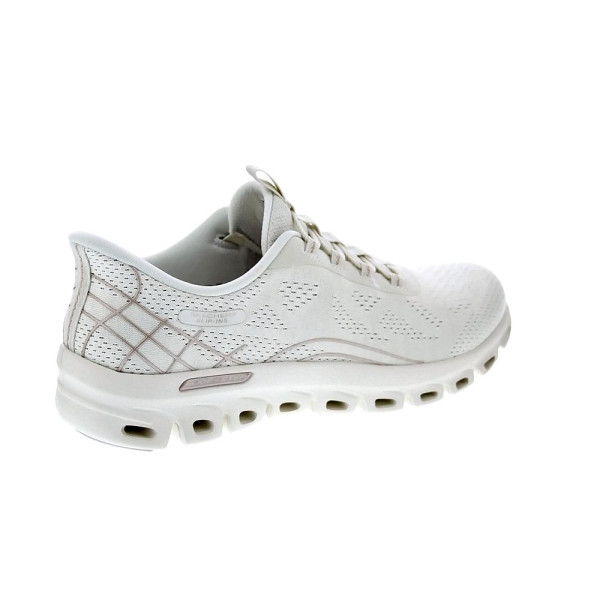 Zapatillas Skechers zapatos Mujer modelo Glide Step Slip-ins Beige Elástico
