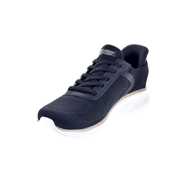 Zapatillas Skechers zapatos Mujer modelo Bobs Sport Chaos Slip-ins Negro Elástico