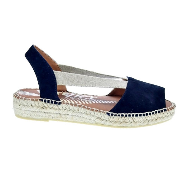 Alpargatas Viguera zapatos Mujer modelo Vitelo Azul 