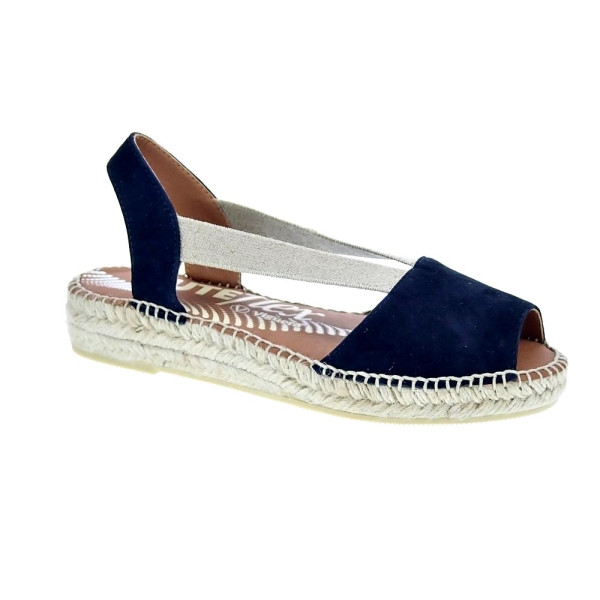 Alpargatas Viguera zapatos Mujer modelo Vitelo Azul 
