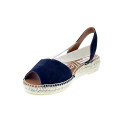 Alpargatas Viguera zapatos Mujer modelo Vitelo Azul 