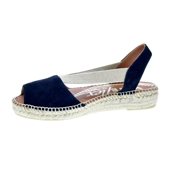 Alpargatas Viguera zapatos Mujer modelo Vitelo Azul 