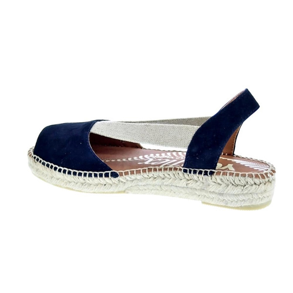 Alpargatas Viguera zapatos Mujer modelo Vitelo Azul 