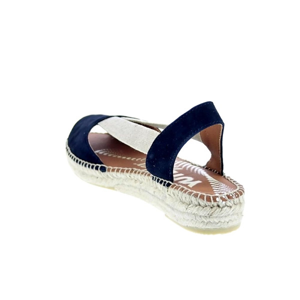 Alpargatas Viguera zapatos Mujer modelo Vitelo Azul 