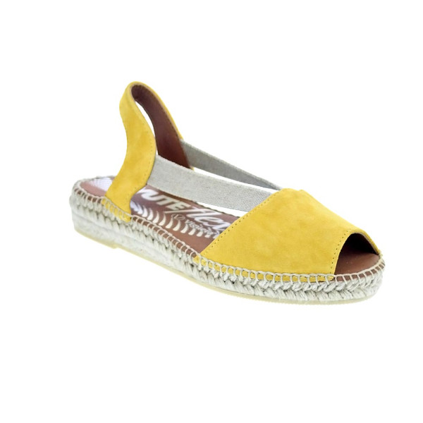 Alpargatas Viguera zapatos Mujer modelo Vitelo Amarillo 