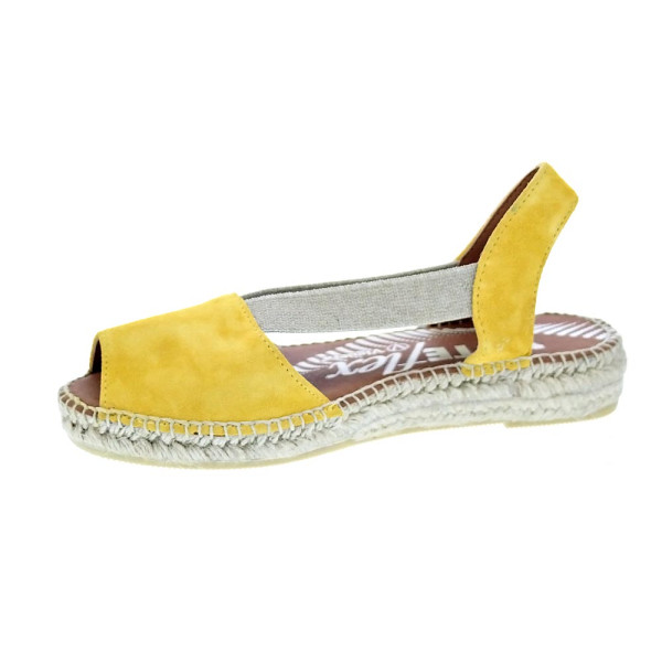 Alpargatas Viguera zapatos Mujer modelo Vitelo Amarillo 