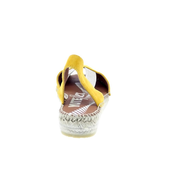 Alpargatas Viguera zapatos Mujer modelo Vitelo Amarillo 