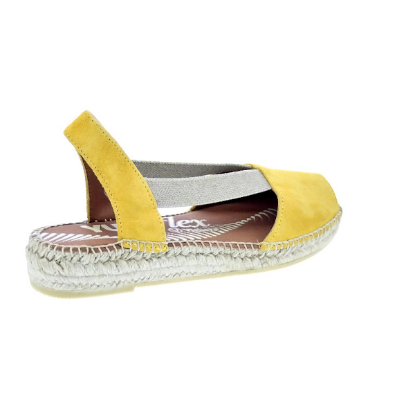 Alpargatas Viguera zapatos Mujer modelo Vitelo Amarillo 