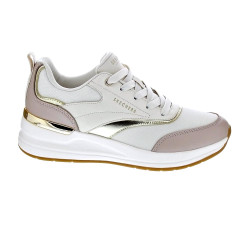 Zapatillas Skechers zapatos Mujer modelo Billion 2 Beige Cordón