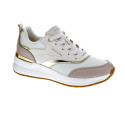 Zapatillas Skechers zapatos Mujer modelo Billion 2 Beige Cordón