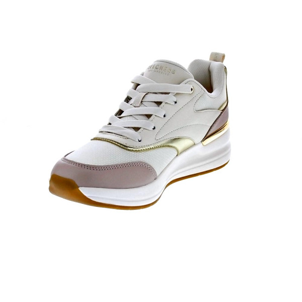 Zapatillas Skechers zapatos Mujer modelo Billion 2 Beige Cordón