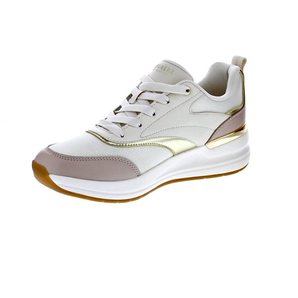 Zapatillas Skechers zapatos Mujer modelo Billion 2 Beige Cordón