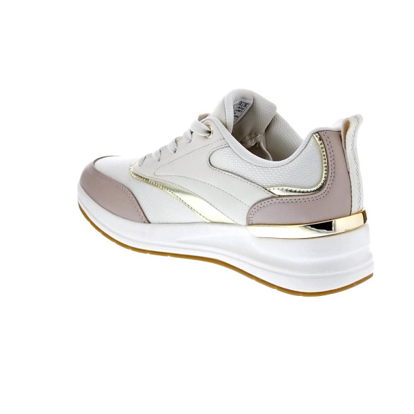 Zapatillas Skechers zapatos Mujer modelo Billion 2 Beige Cordón