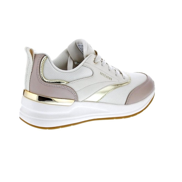 Zapatillas Skechers zapatos Mujer modelo Billion 2 Beige Cordón