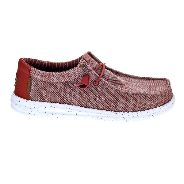 Mocasines Hey Dude zapatos Hombre modelo Wally Stretch Rojo 