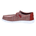 Mocasines Hey Dude zapatos Hombre modelo Wally Stretch Rojo 