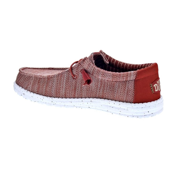 Mocasines Hey Dude zapatos Hombre modelo Wally Stretch Rojo 