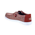 Mocasines Hey Dude zapatos Hombre modelo Wally Stretch Rojo 